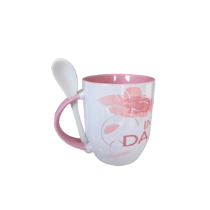 Caneca Com Colher Feliz Dia das Mulheres