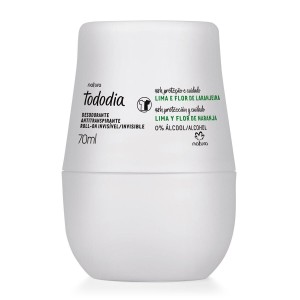 Desodorante Antitranspirante Roll-On Tododia Lima e Flor De Laranjeira - 70 ml