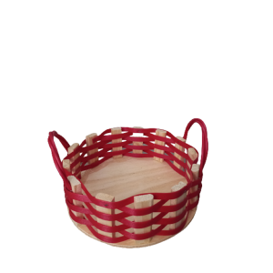 Bandeja Linux Sintética Redonda Vermelha MD