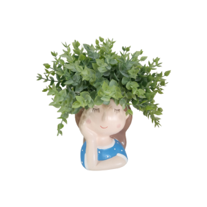 Arranjo Menina Com Planta