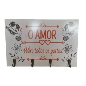 PORTA CHAVE COM FRASE