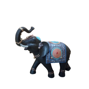 Elefante Preto  Extra Grande Decorativo