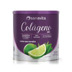 COLÁGENO SANAVITA LIMÃO COM CLOROFILA 300G