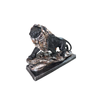 Leão Na Pedra Decorativo