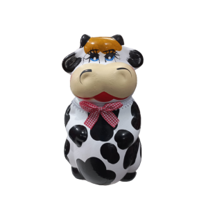 Vaca Bomboniere Com Lacinho Decorativo