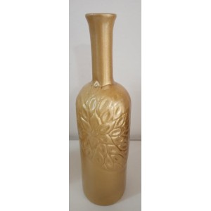 VASO CERÂMICA DOURADO P