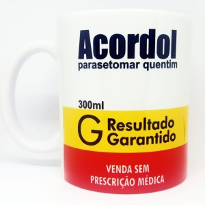 CANECA ACORDOL DE PORCELANA