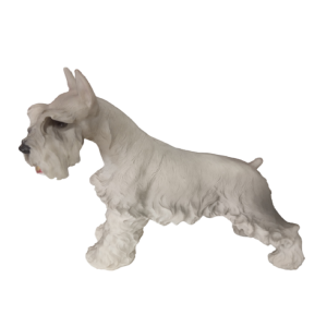 CACHORRO CINZA DE RESINA