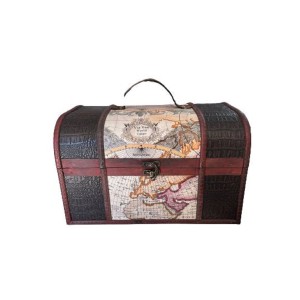 Baú Com Couro Sintético