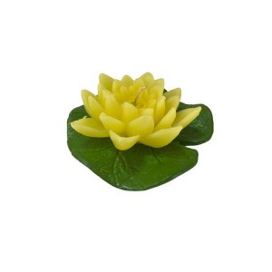 Vela Flor Amarela Flutuante