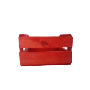 CACHEPOT DE MADEIRA N1 VERMELHO